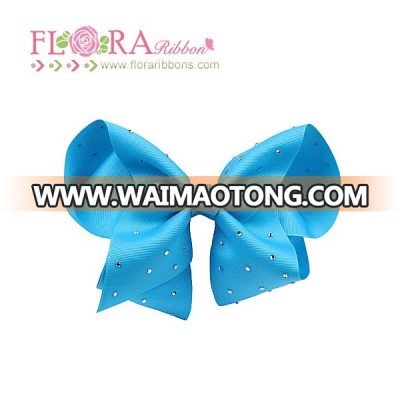 Superior quality wholesale 8 inch JOJO rhinestone hair bows